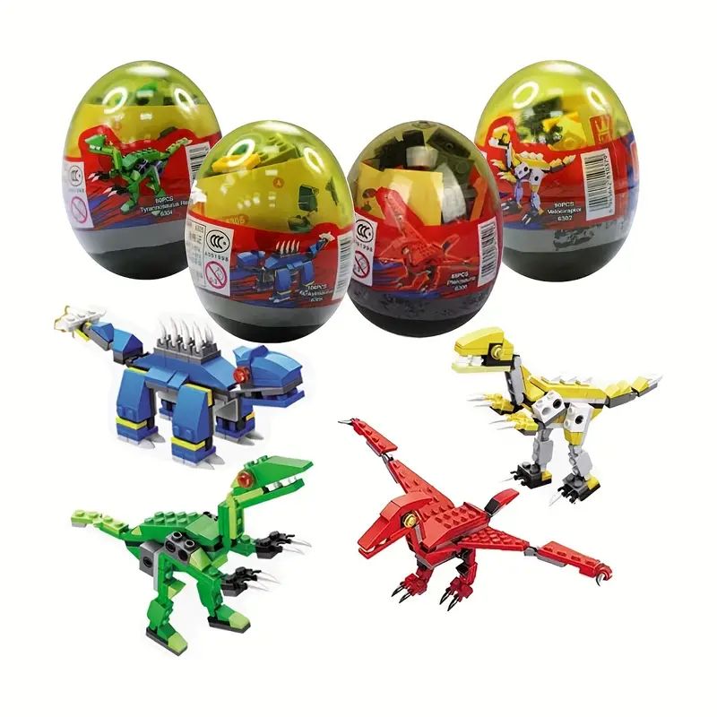 Dinosaur Building Blocks Toys In Jumbo Eggs Easter Basket - Temu | Temu Affiliate Program