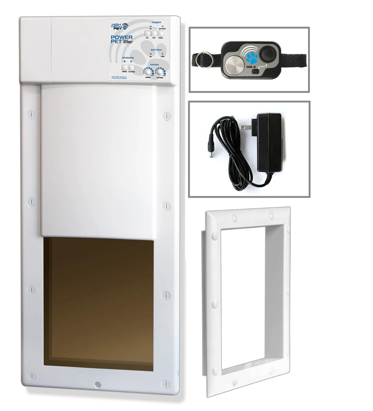 High Tech Pet 16-in x 40-5/8-in White Composite Large Dog/Cat Door for Entry door/Wall | PX-2 | Lowe's
