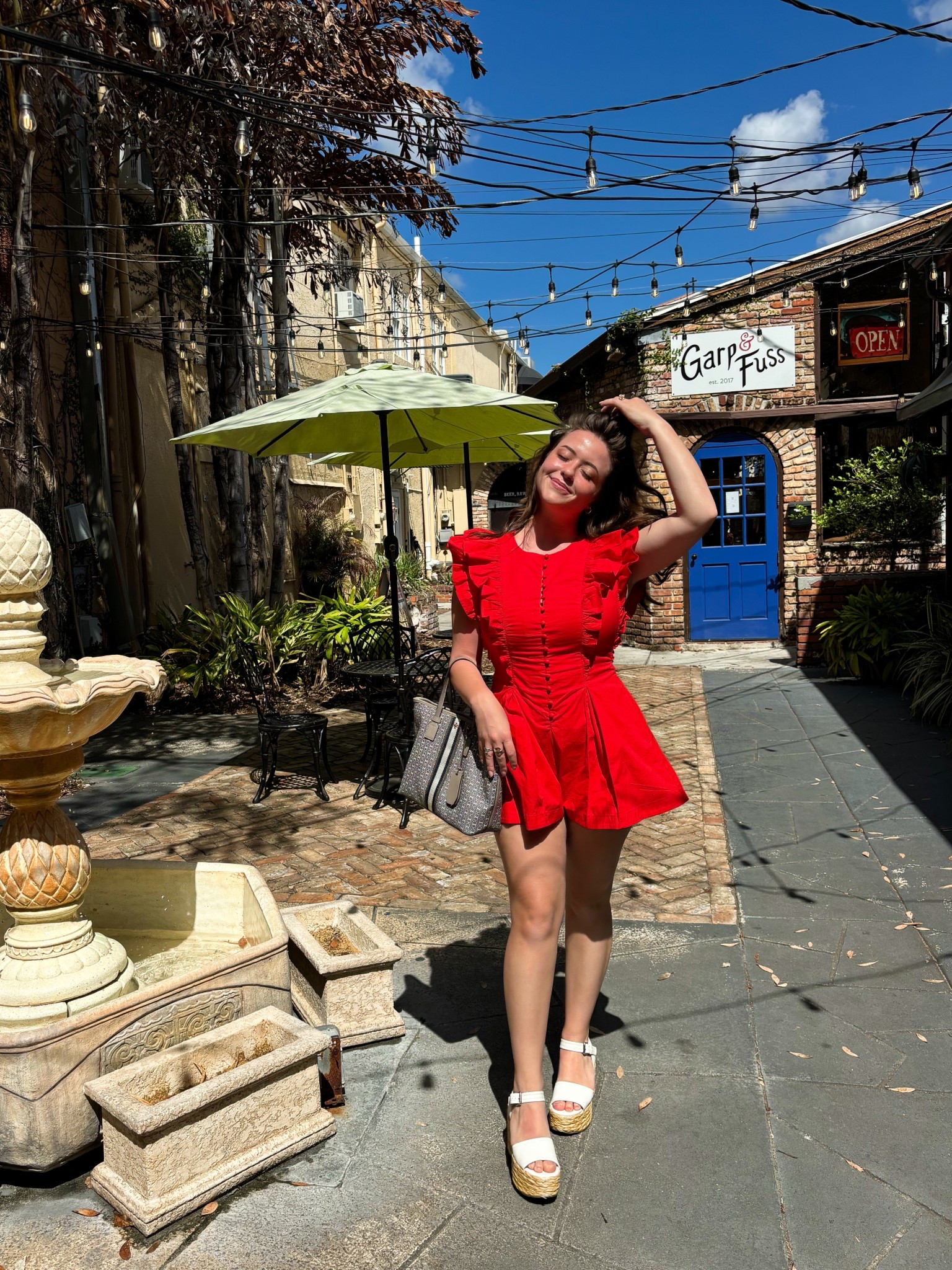 Wearing the Maeve red hot ruffle sleeve romper ❤️ summer outfit, summer fashion, summer style, warm weather outfit, sunny day outfit, vacation outfit, beach vacation style, casual summer outfit, everyday summer look, effortless style, neutral outfit, trendy summer outfit, chic summer look, lightweight outfit, breathable fabrics, hot weather style, florida summer outfit, coastal style, weekend outfit, brunch outfit, cute summer outfit, minimal style, aesthetic outfit, street style summer, outfit inspiration, summer wardrobe, summer shopping, shop the look, find the look, style inspo, LTK summer style, LTK fashion, LTK outfit, LTK creator, LTK summer finds 

#LTKSpringSale #LTKTravel #LTKootd