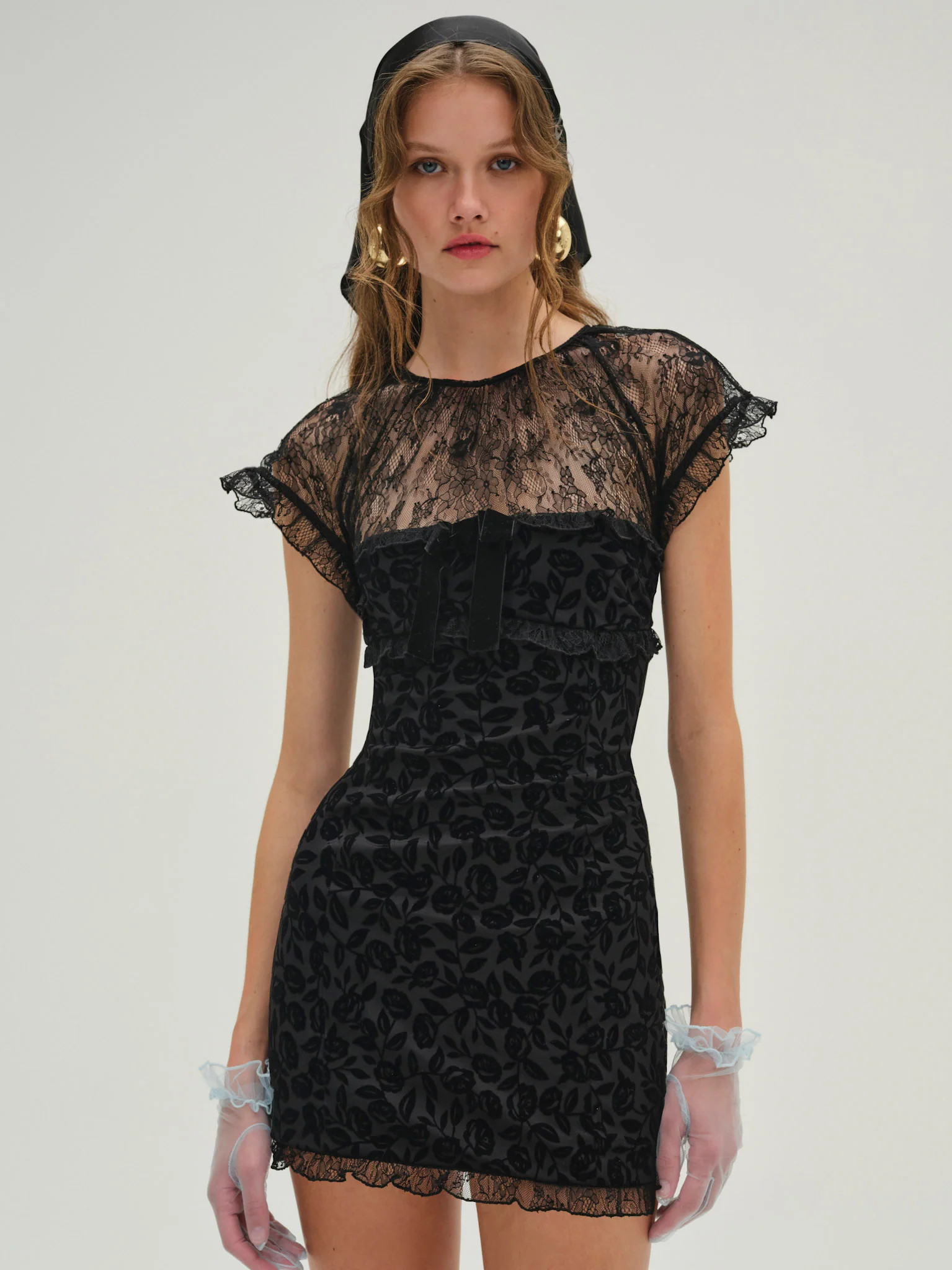 Midnight Velvet Mini Dress | For Love & Lemons