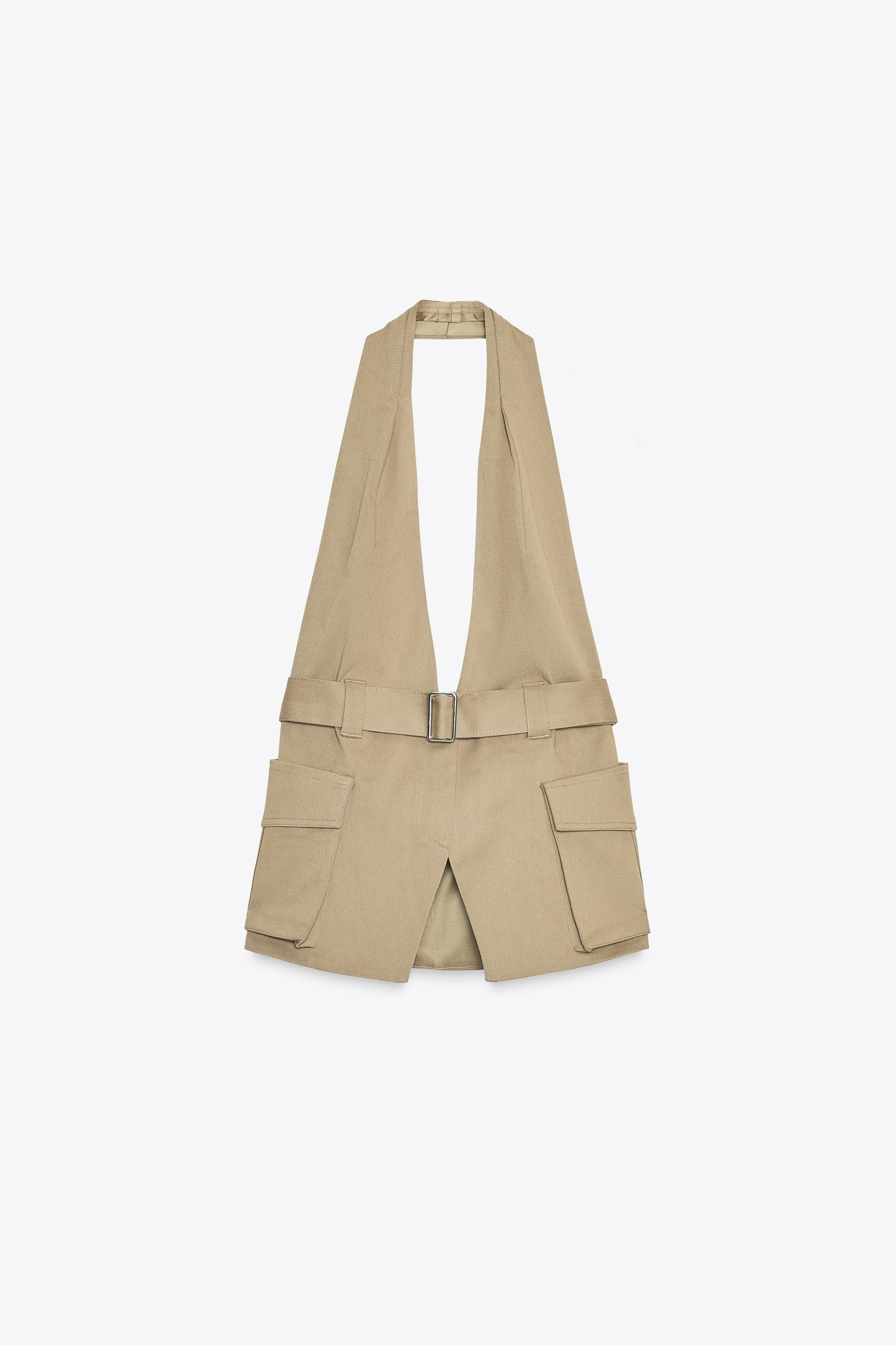 POCKET HALTER TOP | Zara US