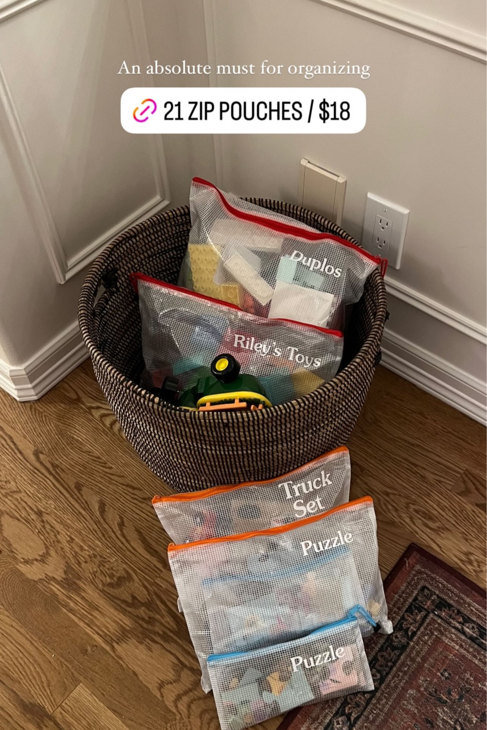 Amazon faves: zip pouches for kids toys!! And my fave Nordstrom basket 

#LTKHome #LTKFindsUnder50