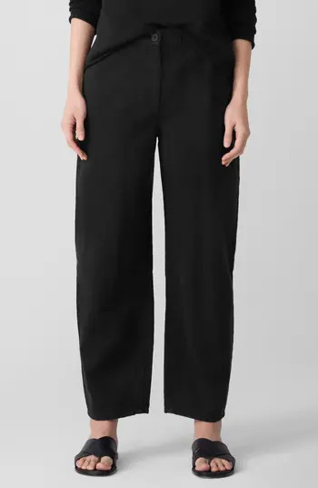 Organic Cotton Ankle Barrel Leg Pants | Nordstrom