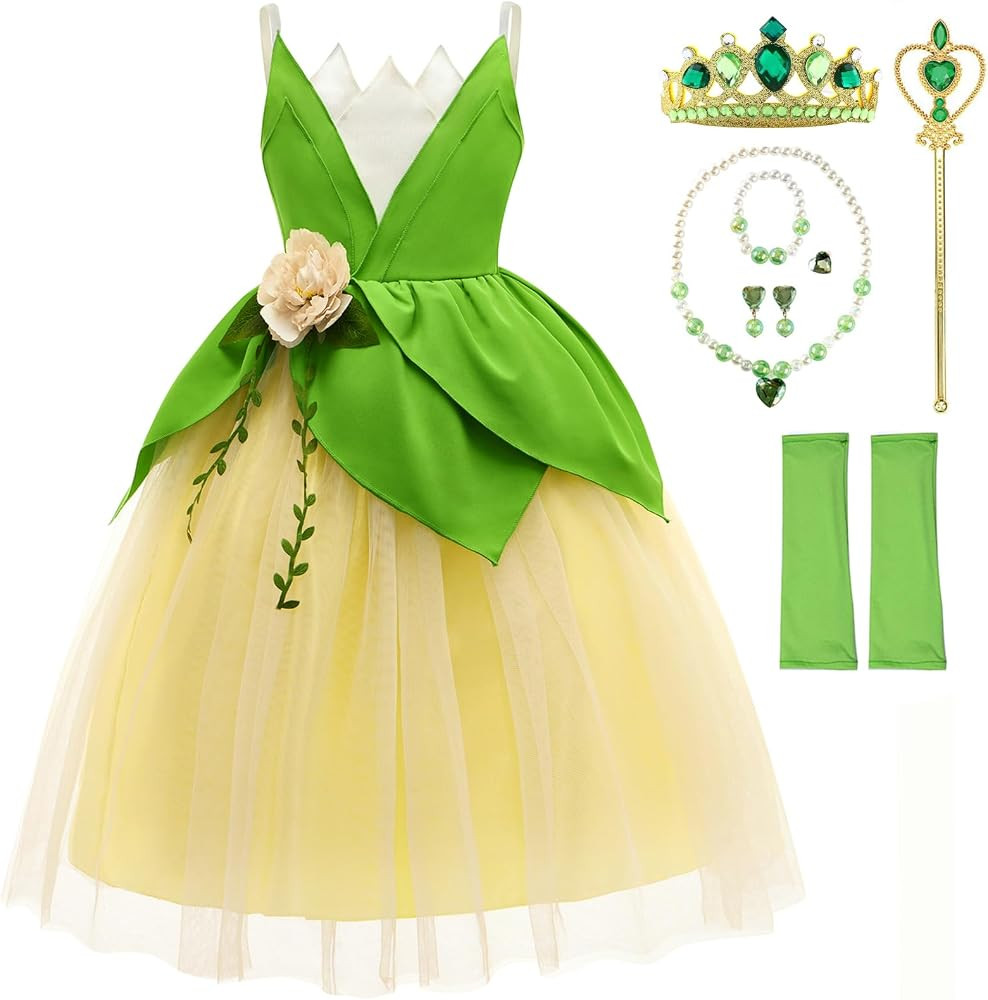 Princess Cosplay Costume Girls Dress Up Fancy Gown Toddler Holiday Birthday Party | Amazon (US)