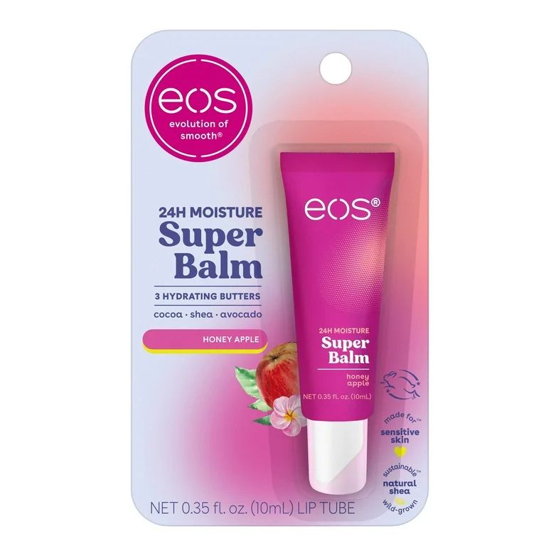 Eos 24HR Moisture Super Balm- Honey Apple, Conditions Dry Lips, 0.35 fl oz, 1 Pack | Walmart (US)