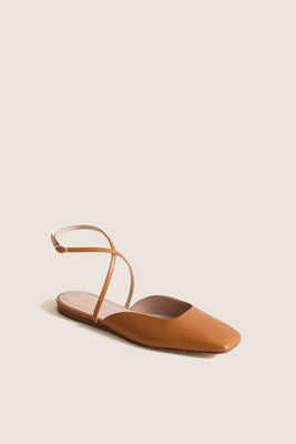 Cognac Leather Lillie Flats | Tuckernuck (US)