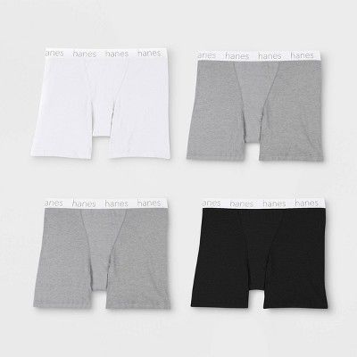 Hanes Premium Women's 4pk Comfortsoft Waistband with Cotton Mid-Thigh Boxer Briefs - Colors May V... | Target