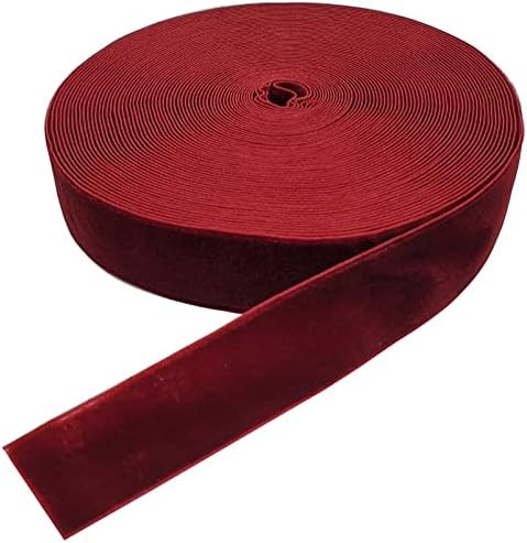 15 Yards Velvet Ribbon Spool, for Wedding, Gift Wrapping, Hair Bows, Home Decorating (1in, Wine) | Amazon (US)