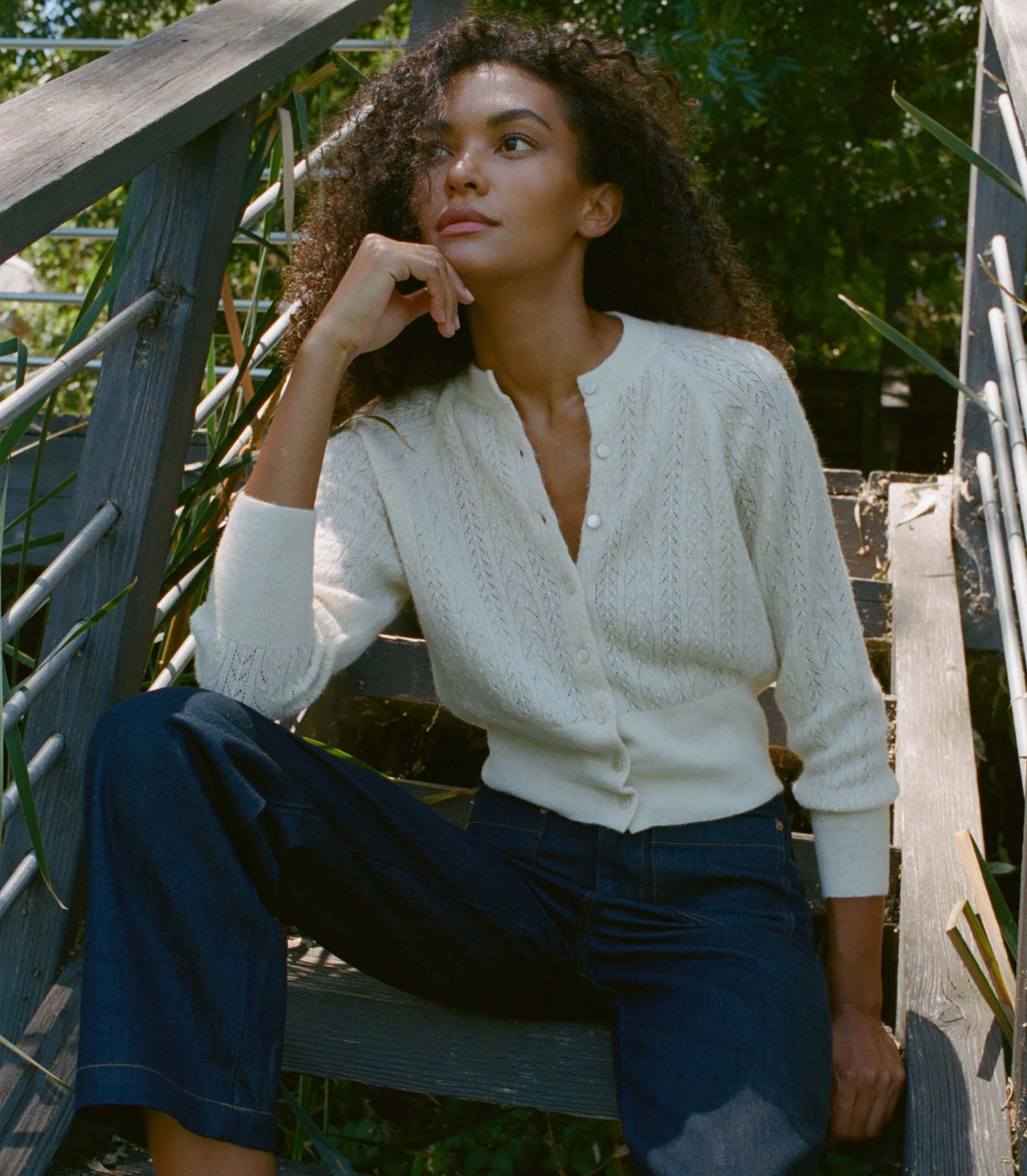 Eileen Cardigan - Creme | DÔEN | DOEN