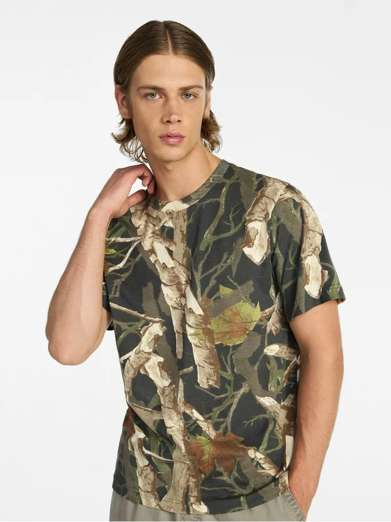 No Boundaries Standard Fit Cotton Tee with Short Sleeves, Men's and Big Men's XS-5XL | Walmart (US)
