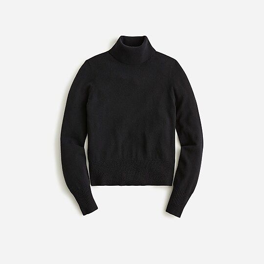 Cashmere cropped turtleneck sweater | J.Crew US