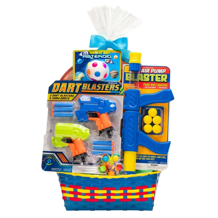 Prefilled Blasters Fun Easter Basket Gift Set, by Wondertreats | Walmart (US)