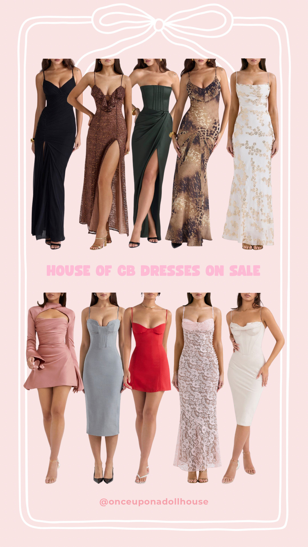HOUSE OF CB DRESSES ON SALE! 

#LTKSeasonal #LTKSaleAlert #LTKootd