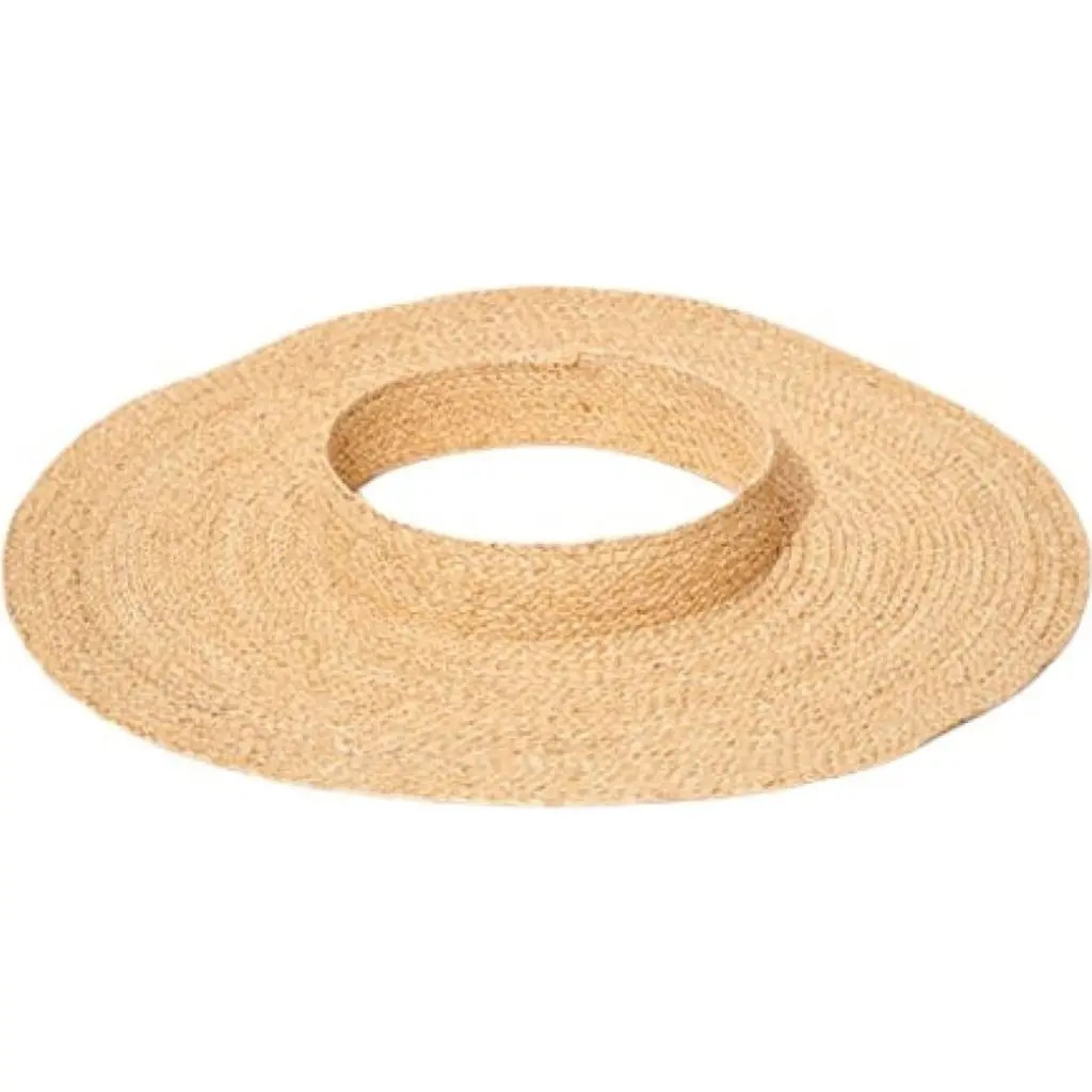 indego africa Embe Braided Raffia Sun Visor in Natural Raffia at Nordstrom | Nordstrom