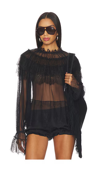 Kylen Blouse in Black | Revolve Clothing (Global)