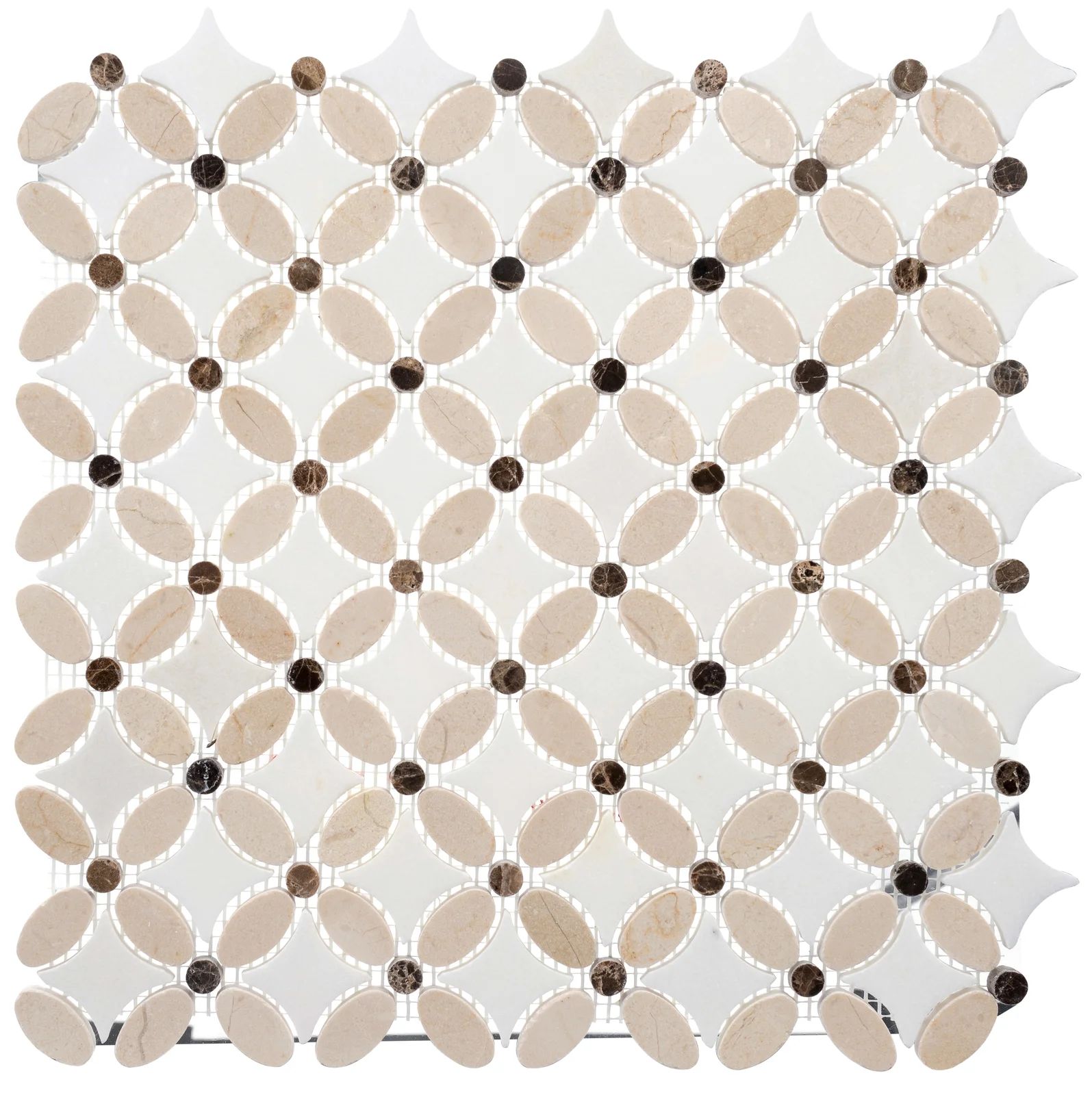 Martha Natural Stone Marble Look Mosaic Wall & Floor Tile | Wayfair North America