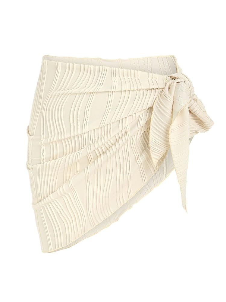 ZAFUL Women's Sarong Coverups Beach Wrap Sheer Bikini Wraps Chiffon Cover Ups for Swimwear | Amazon (US)