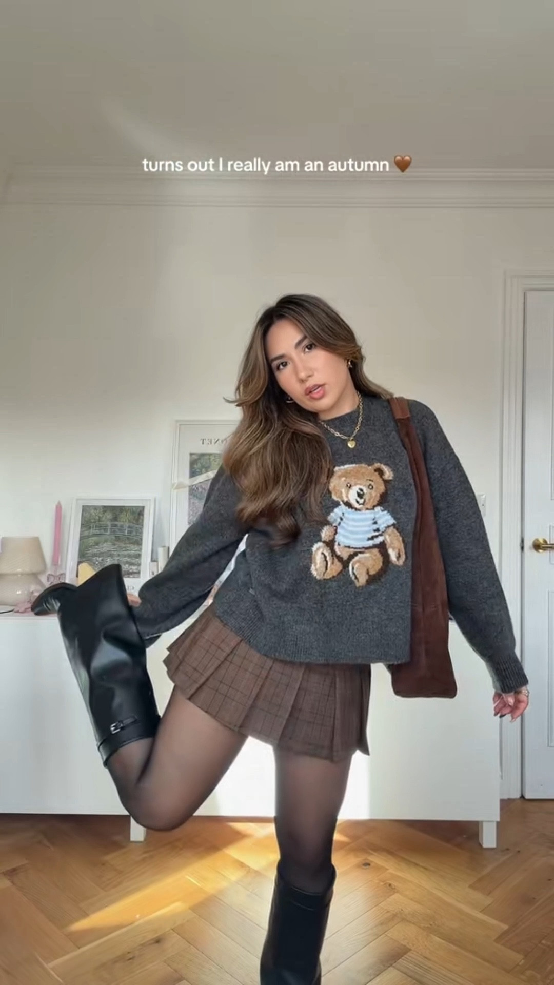 lil skirt, big boots always 🧸🍂🪐 

#LTKautumn #LTKwinter #LTKuk