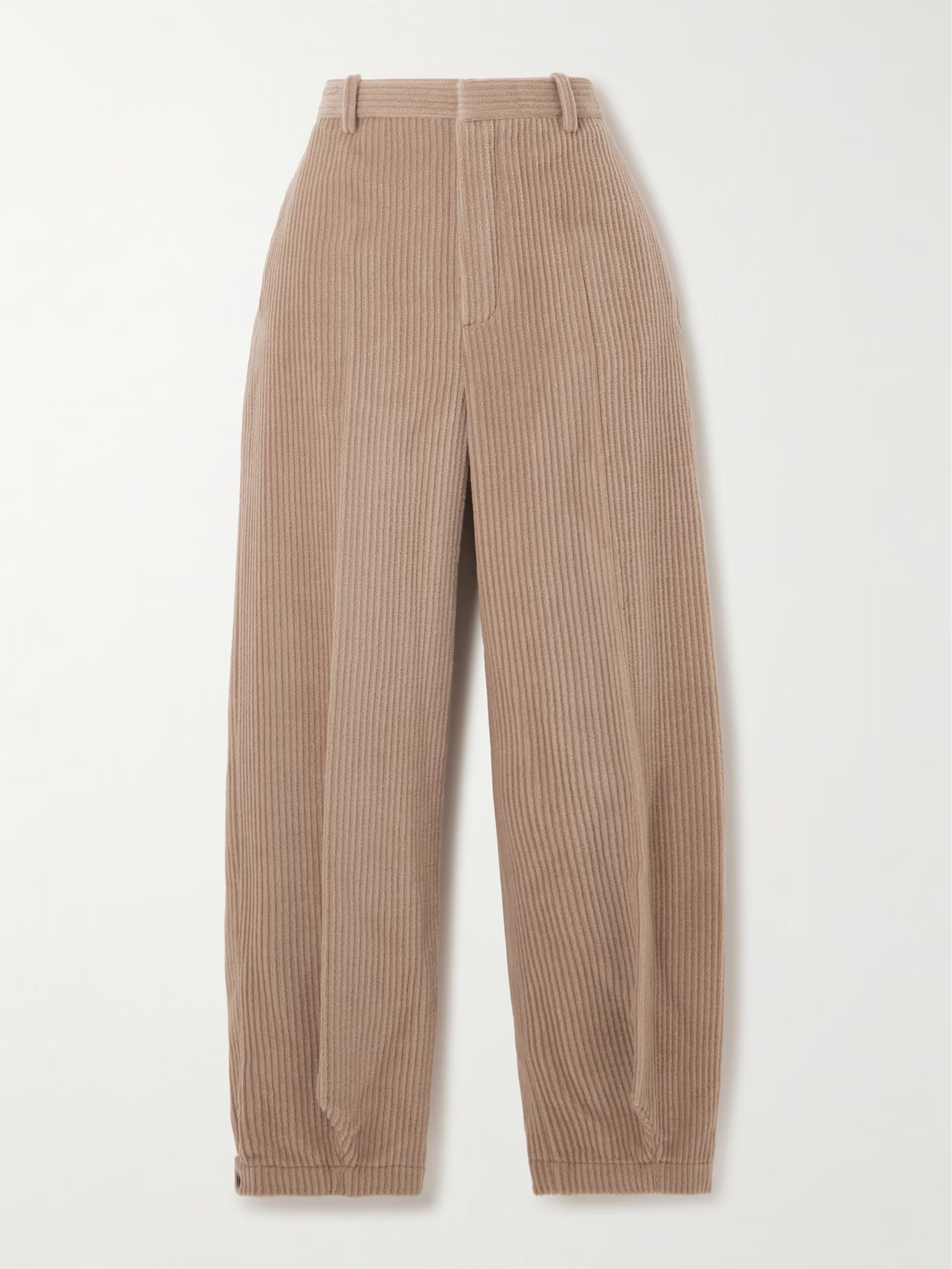 Loro Piana - Cropped Cotton And Cashmere-blend Corduroy Tapered Pants - Neutrals | NET-A-PORTER (US)