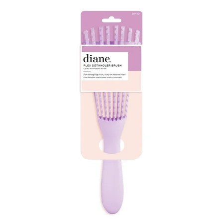 Diane Flex Detangler Hairbrush for Curly Textured Hair Purple | Walmart (US)