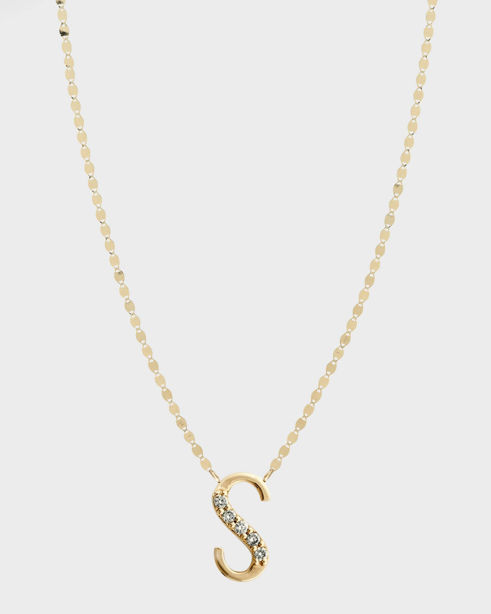 Get Personal Initial Pendant Necklace with Diamonds | Neiman Marcus