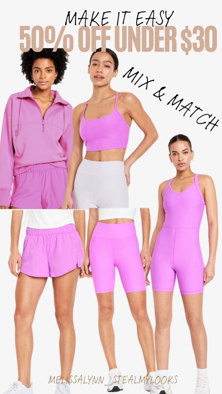 Pink workout clothes! 

#LTKsalealert #LTKfindsunder50 #LTKfindsunder100