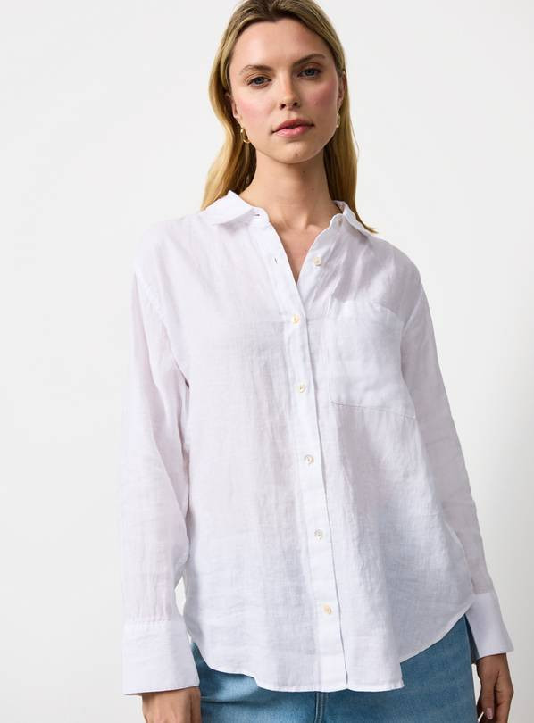 White Pure Linen Shirt 22 | Tu Clothing