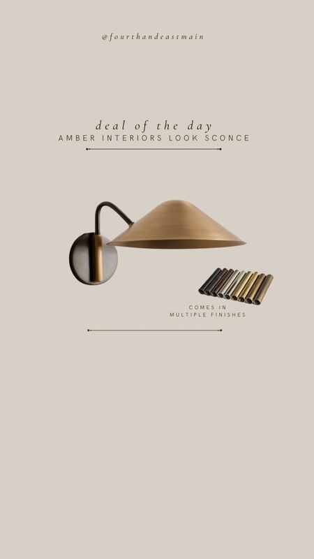 deal of the day // amber interiors look sconce under $200

amber interiors dupe
lighting roundup 

#LTKhome