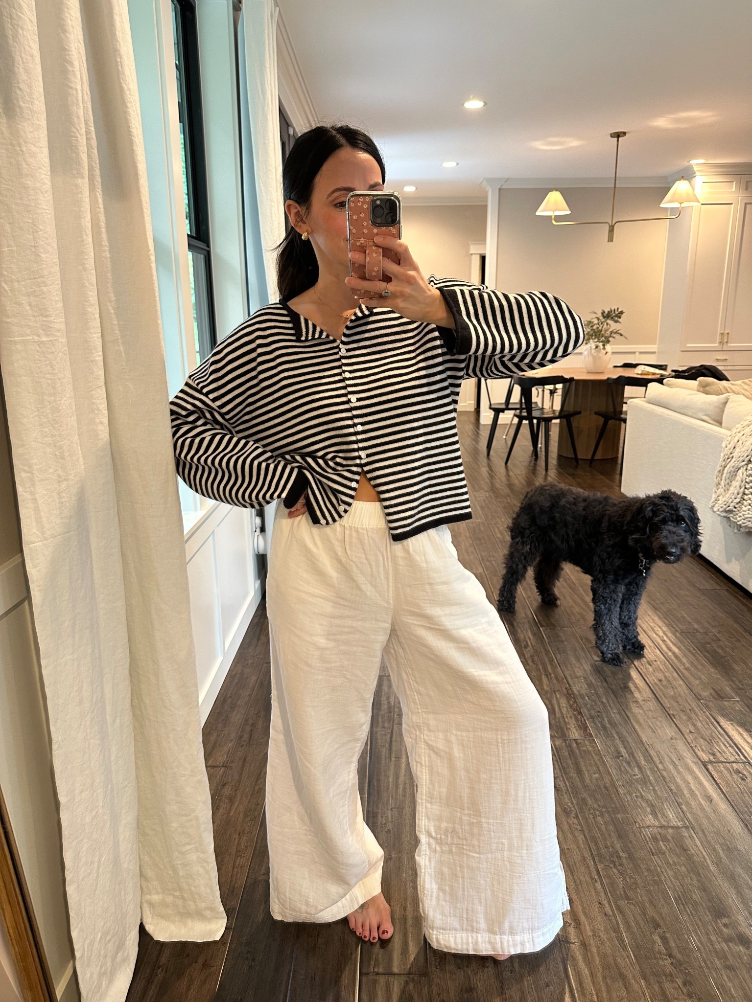 Today’s cozy chic look. 
Wearing a M in the pants (bought while 🤰🏻) small would fit better. Wearing a S in the sweater.

#LTKStyleTip #LTKSeasonal #LTKFindsUnder50