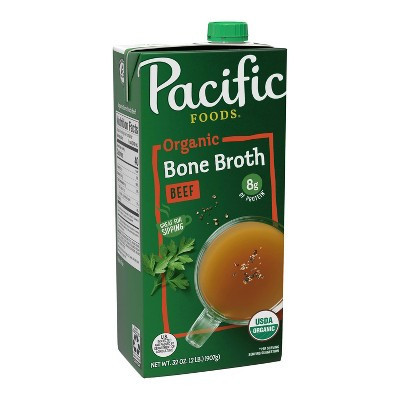 Pacific Foods Gluten Free Organic Bone Broth Beef - 32oz | Target
