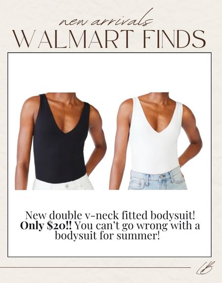 New Walmart double vneck bodysuit! 

Lee Anne Benjamin 🤍

#LTKsalealert #LTKunder50 #LTKstyletip