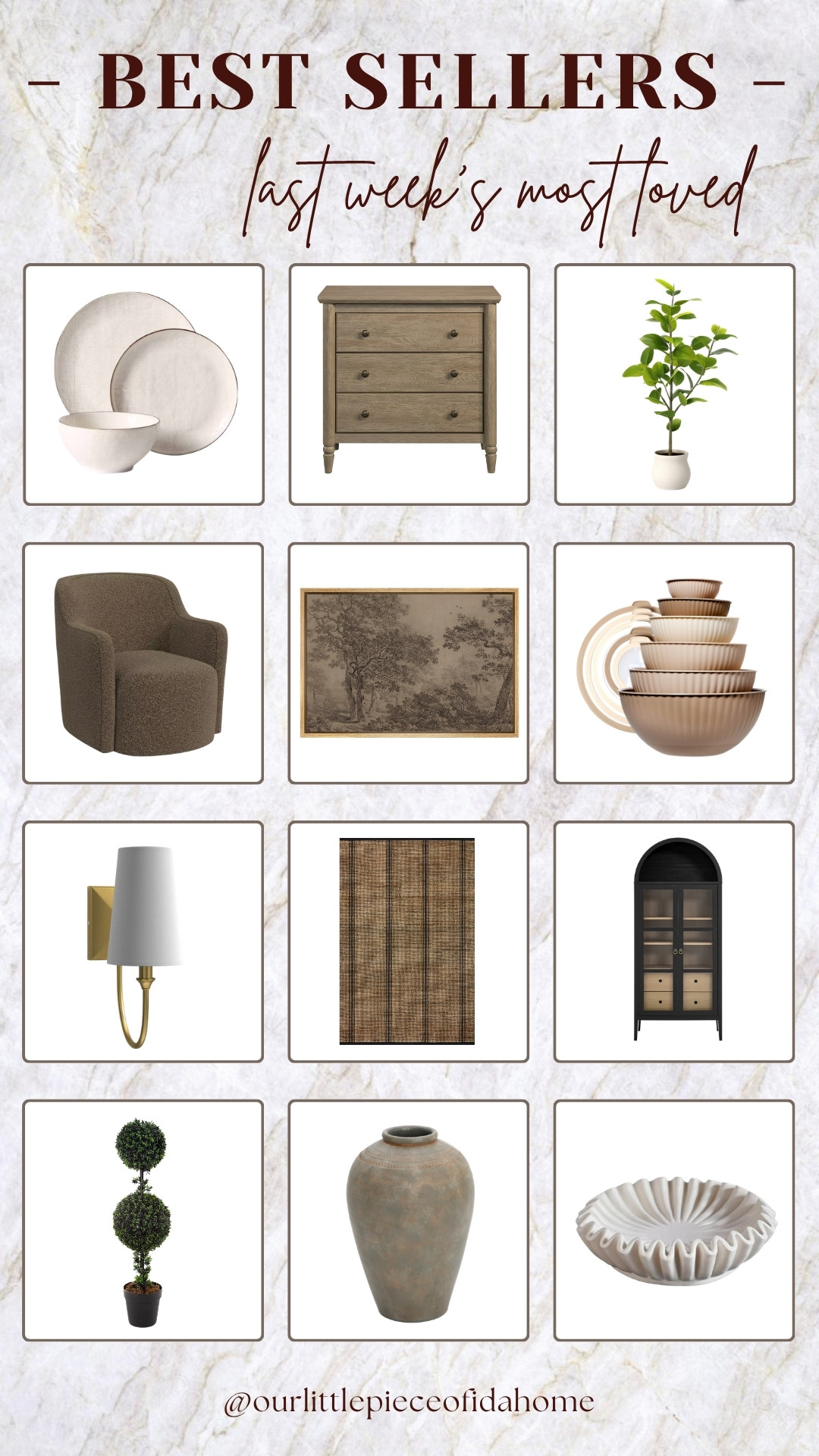 A roundup of last week’s most loved home pieces. These are the items you’ve been clicking and saving most, from everyday decor to larger statement pieces. I like this mix for building a space that feels warm, functional, and lived in. Linked here for reference if you want to browse each piece. 
@Wayfair 
@Walmart