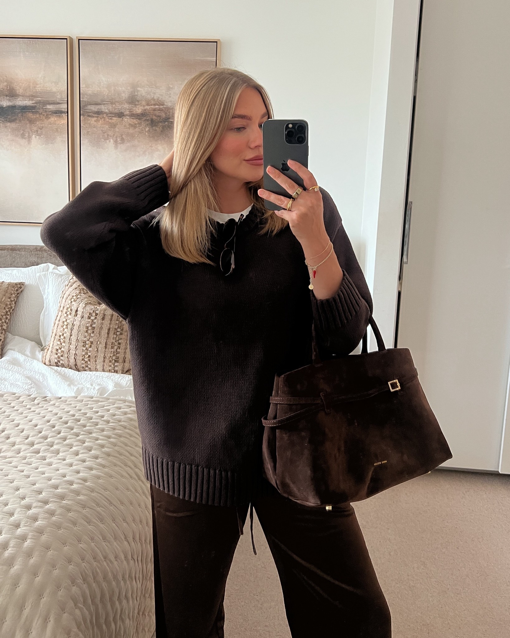 The perfect shaped cotton jumper
I’m wearing a medium 