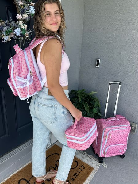 Pink girly travel accessories by @rebelathletic love this roller suitcase, mini backpack and makeup storage excited to travel now for spring break. #luggage #suitcase #travelbag #makeupbag #minibackpack #travel #travelbags #rebelathletic 

#LTKtravel #LTKSeasonal #LTKfitness