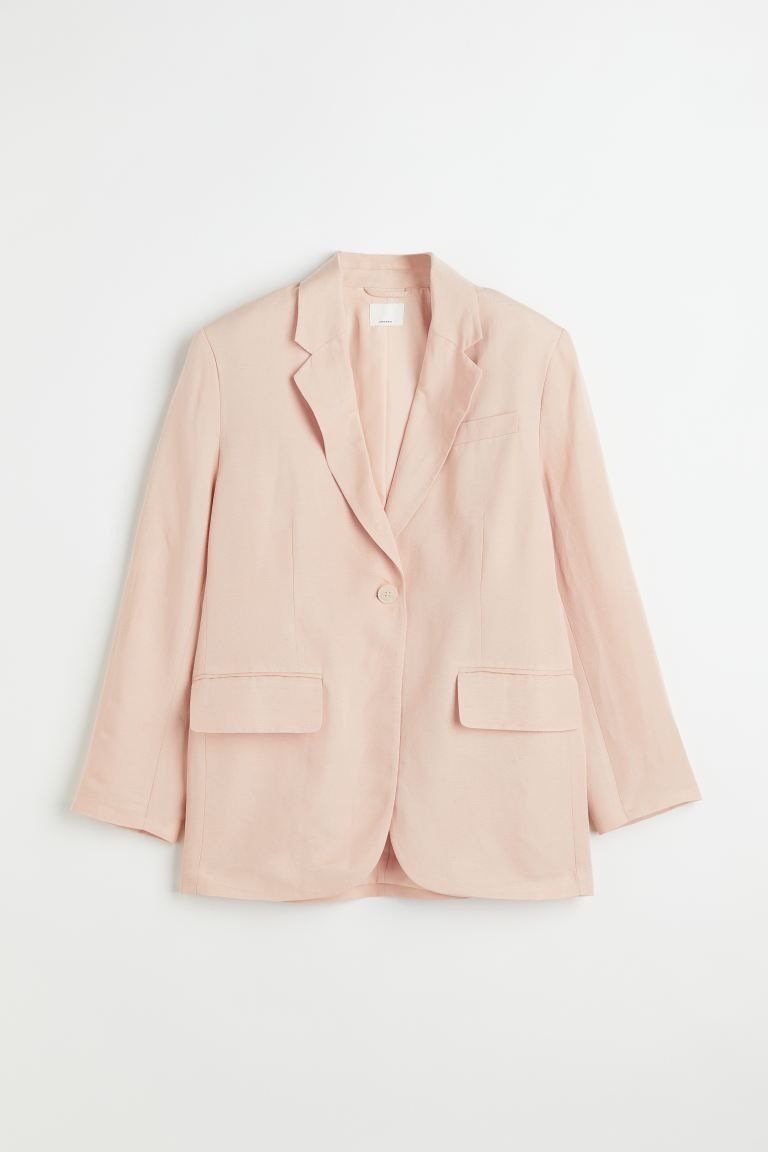 Oversized Linen-blend Jacket | H&M (US + CA)