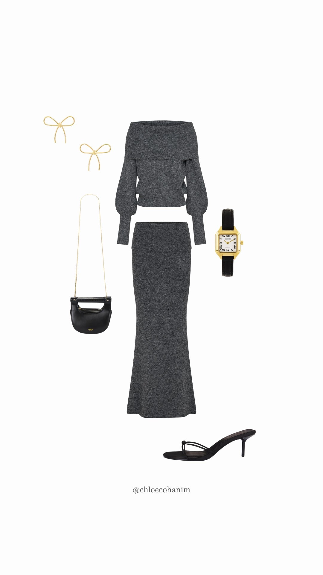 elegant knit set outfit, minimalist fall fashion, charcoal two piece outfit, cozy chic matching set, knit skirt and top set, fall dinner outfit idea, elevated casual look, sweater co-ord outfit, black accessories outfit, classy neutral style


#LTKShoeCrush #LTKStyleTip