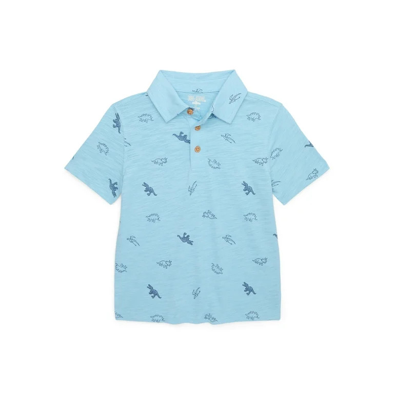 365 Kids From Garanimals Boys Mix and Match Short Sleeve Print Polo, Sizes 4-10 - Walmart.com | Walmart (US)