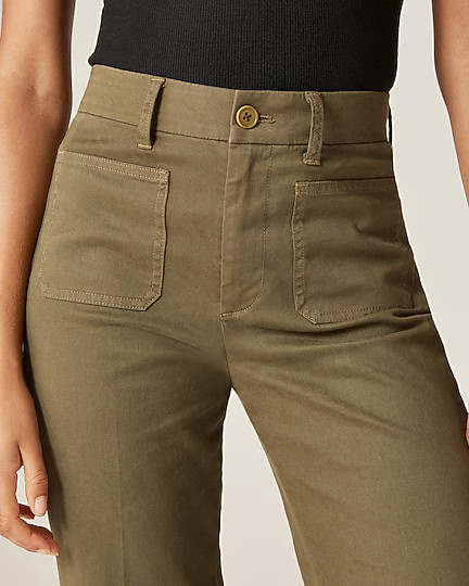 Charley kickout cropped pant in chino | J. Crew US