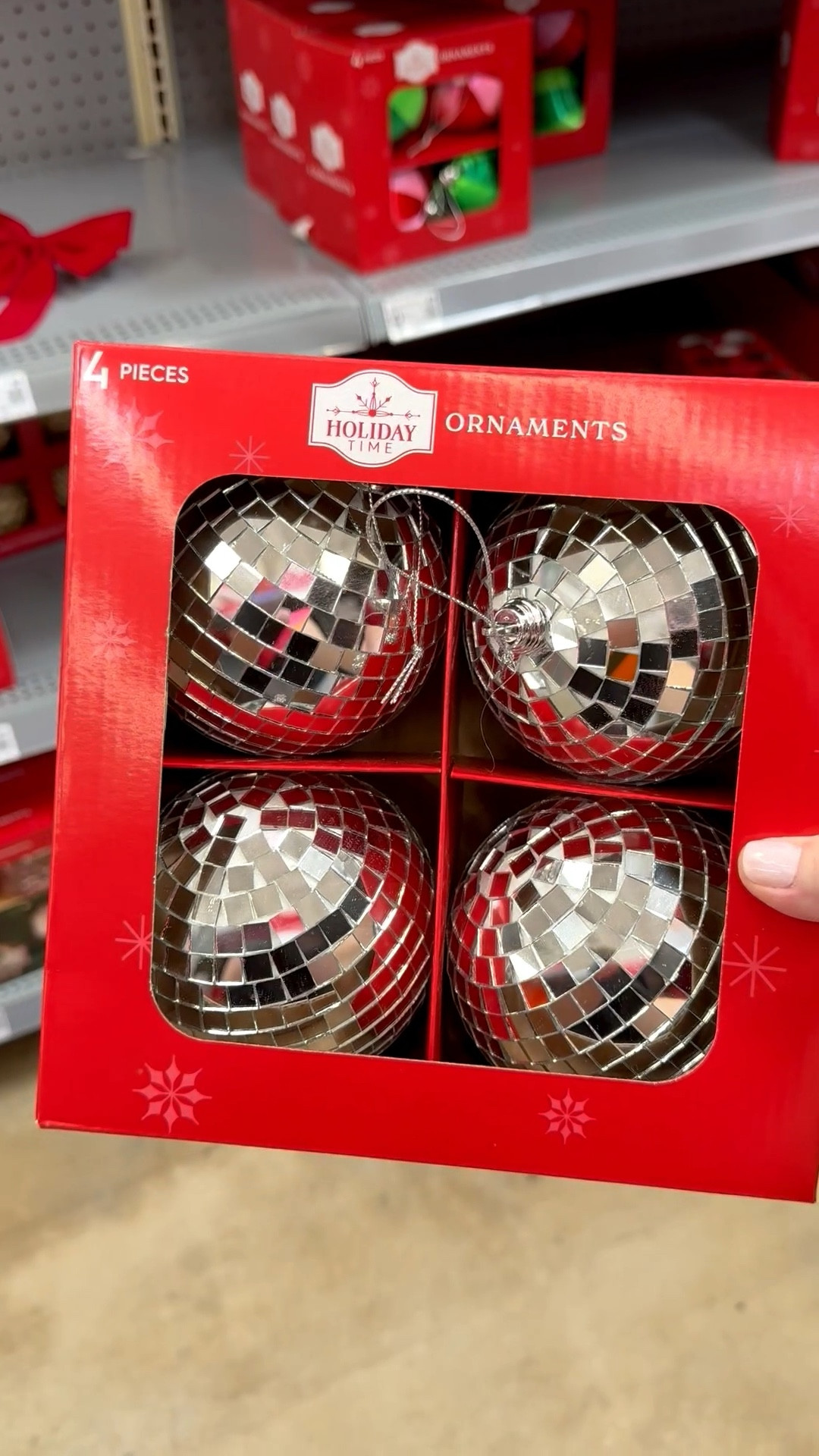 If you’re into disco balls for your Christmas tree or NYE party decor, these ornaments are the vibe. 🪩 This set of 4 ornaments features disco balls which are 4.5”. That’s a good-sized ornament! Hang them on your Christmas tree, nestle them in your garland, or group them with a variety of other sizes for a modern holiday look. 

And as a mosaic artist, I love that disco balls are basically a mirror mosaic. ❤️ For mosaic tips, tutorials + inspiration please visit my YouTube channel: YouTube.com/julieweilbacher. Follow @julieweilbacher on Instagram for all things mosaic art.

#discoballornaments #discoballs #budgetchristmasdecor #budgetholidaydecor #walmart #mirrormosaic #mirrorball #nyeparty #partydecor #holidaydecor

#LTKFindsUnder50 #LTKHoliday #LTKHome