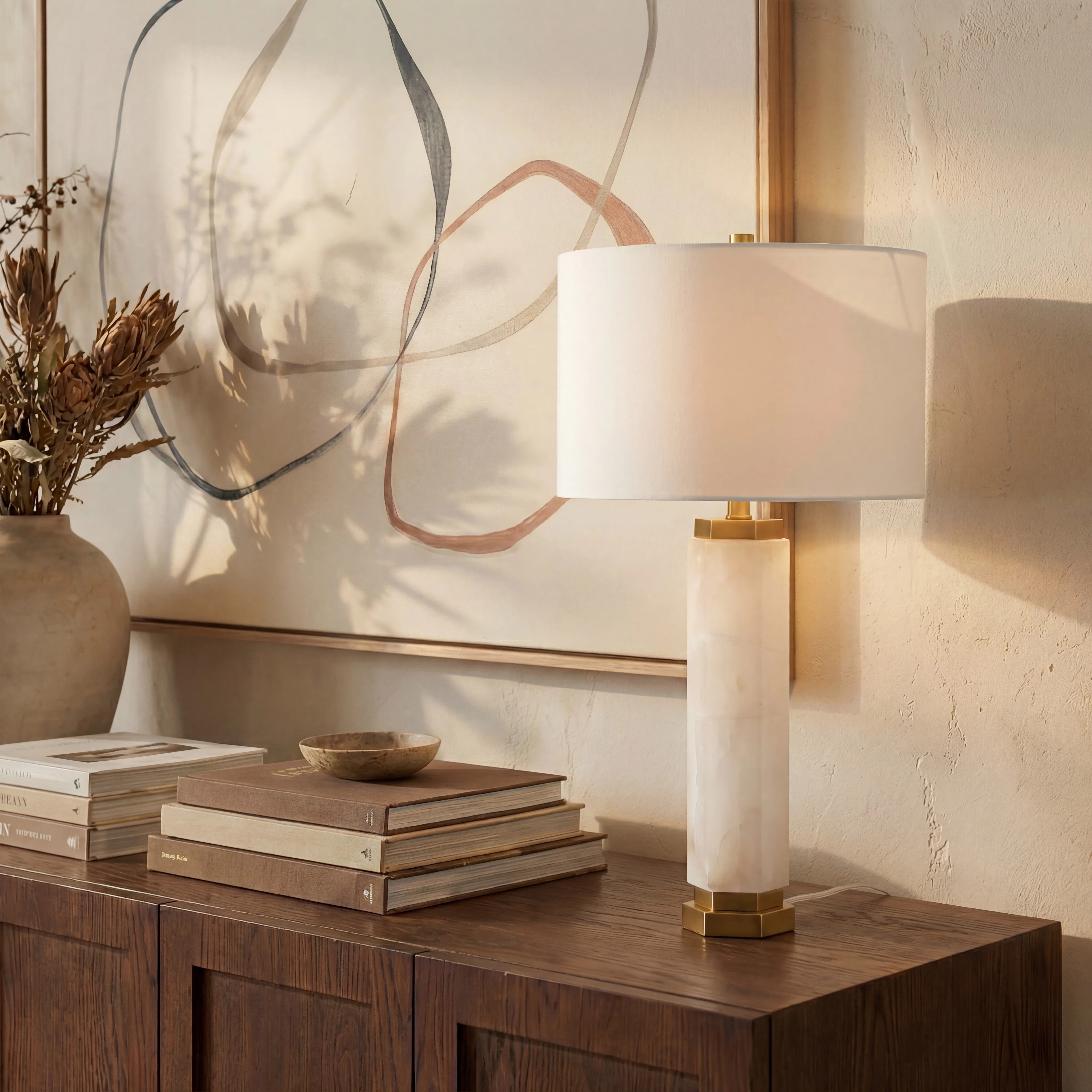 Arbouet 28.5" White/Gold Table Lamp | Wayfair North America