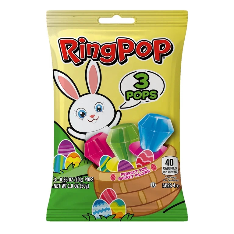 Ring Pop Easter Lollipops - Fun Easter Candy - 3Ct Bag | Walmart (US)