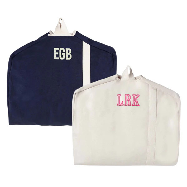 Embroidered Garment Bag with Applique | Sprinkled With Pink