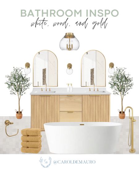 This neutral bathroom styling is a home inspo that you should try: neutral sink vanity with gold accents! 
#decorinspo #bathroomrefresh #furniturefinds #springrefresh

#LTKHome #LTKStyleTip #LTKSeasonal