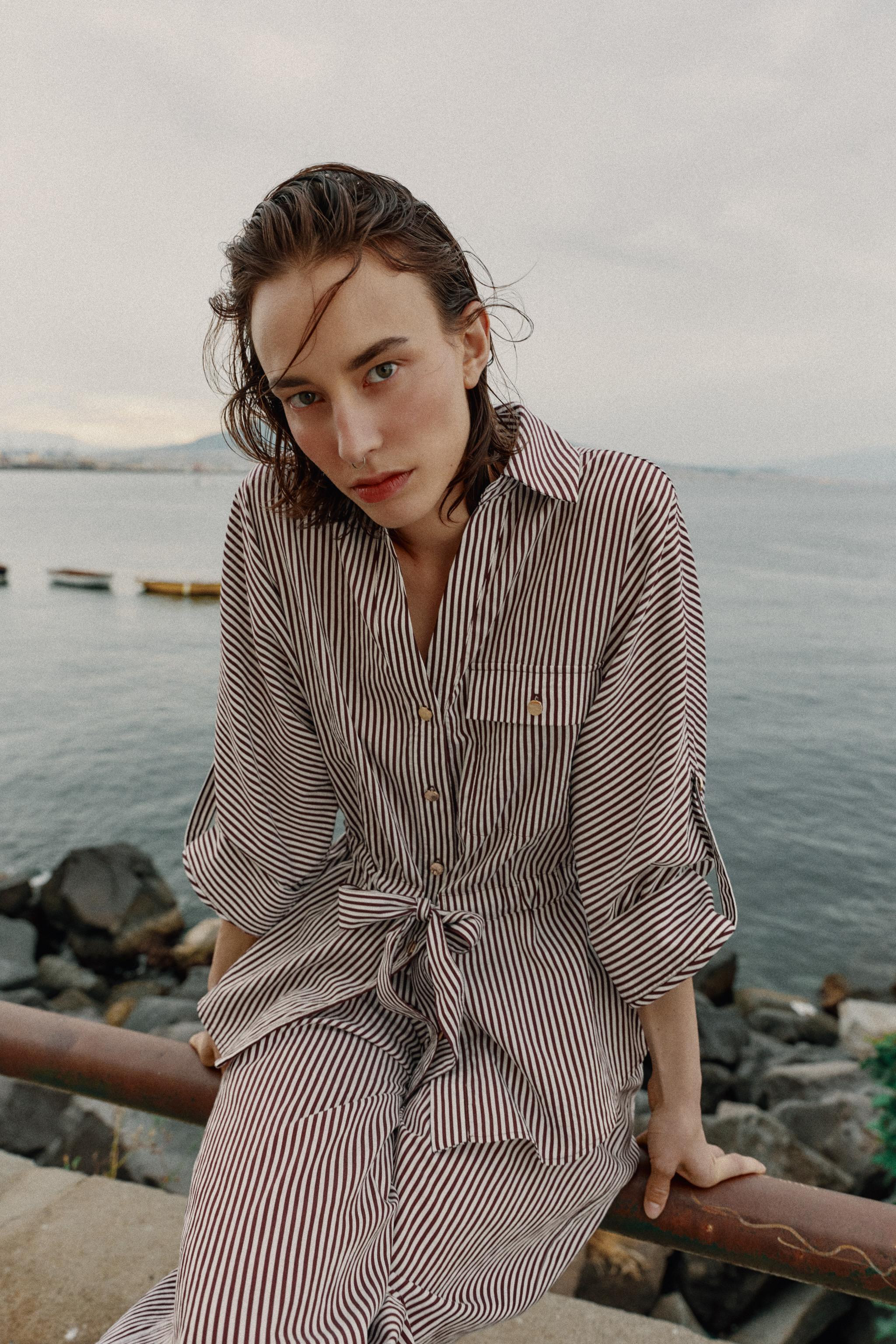 STRIPED SAFARI SHIRT | Zara US