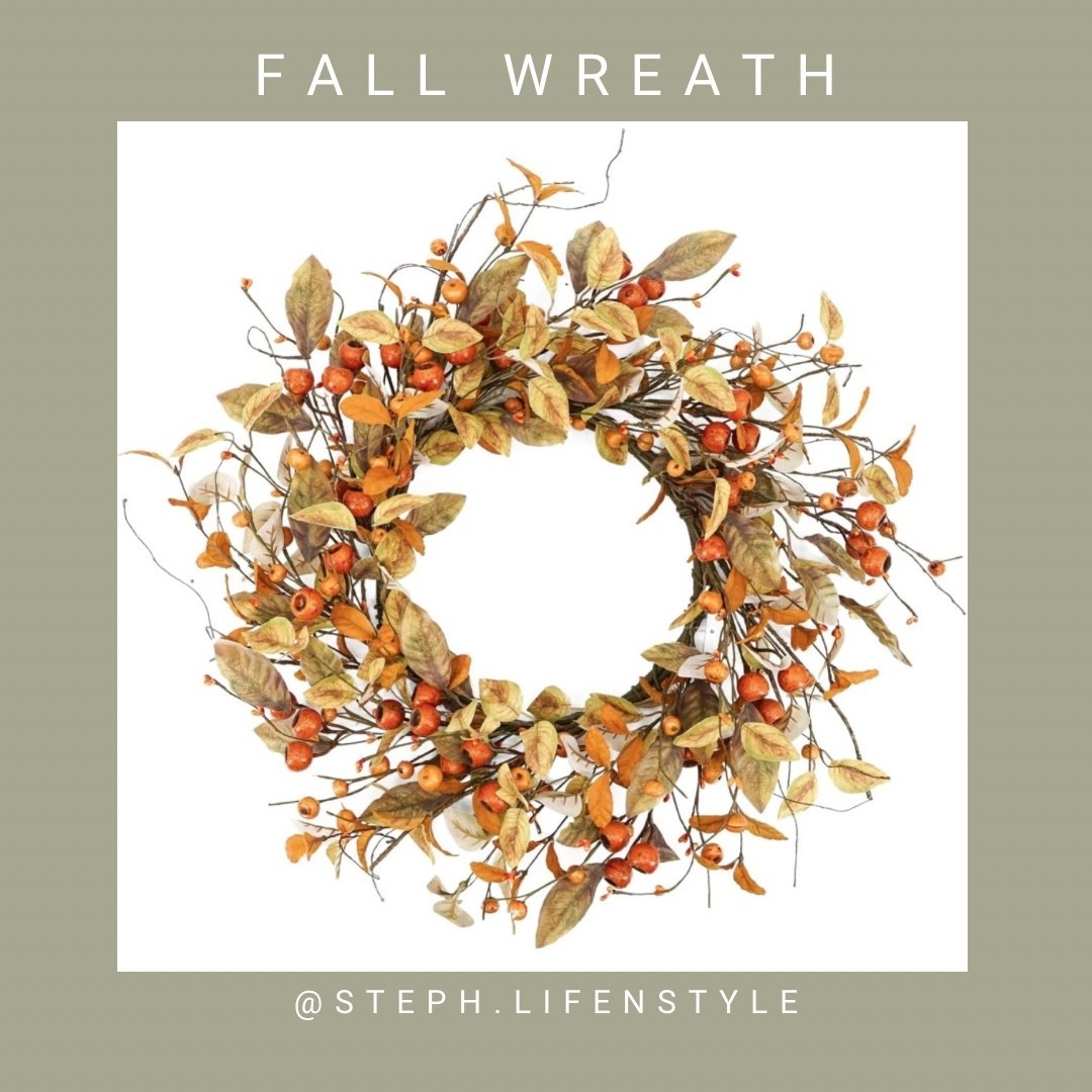 The prettiest fall wreath! 🍂🤩
#fall #wreath #leaves #pretty #almostfall #like #comment #save #share #follow #amazon #amazonfinds #amazonfavs 

#LTKHome #LTKFindsUnder50 #LTKSeasonal