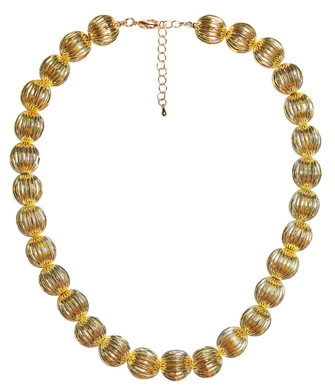 Parker Single Strand Necklace - 14mm Brushed Gold | Lisi Lerch Inc