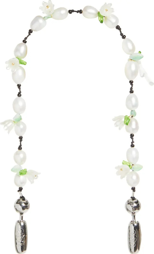 ossa Mini Pearl in Bloom Chain Wrist Strap | Nordstrom | Nordstrom