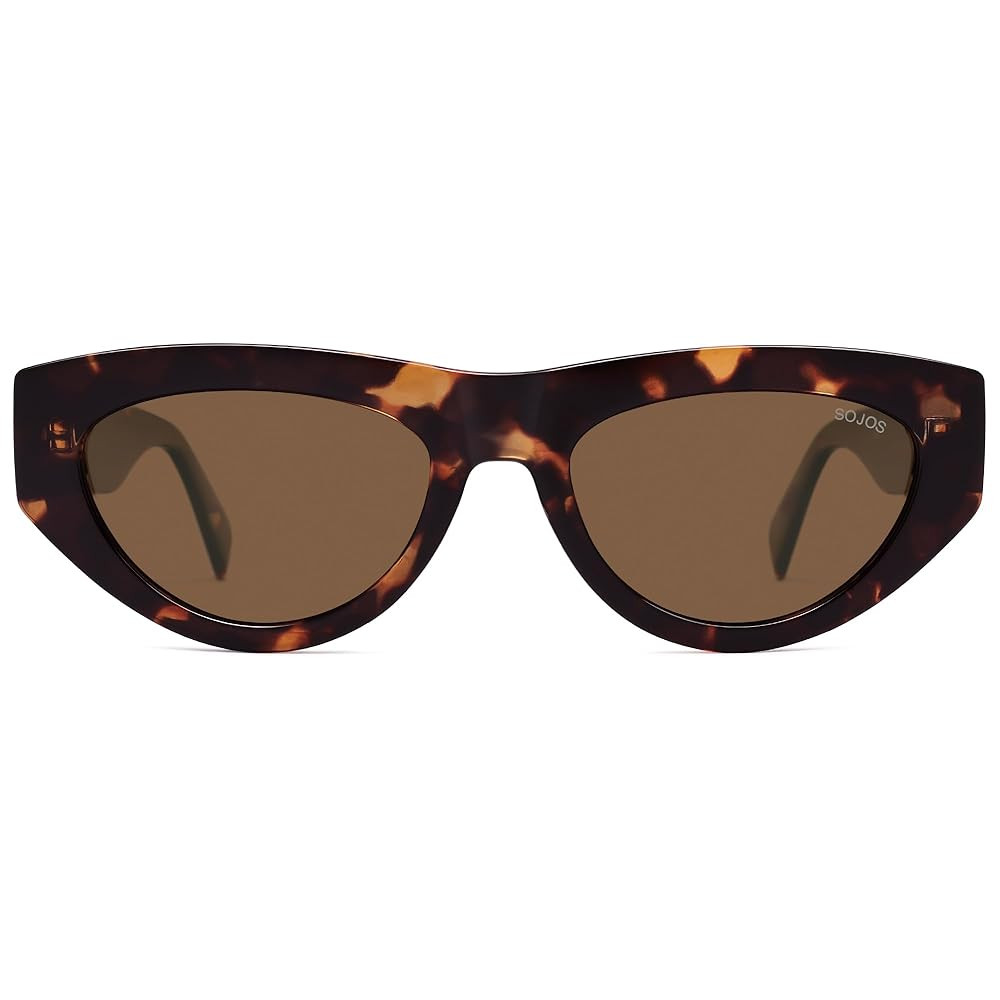 SOJOS Trendy Polarized Sunglasses Womens Retro Vintage 90s Cute Cat Eye Sun Glasses SJ2614 | Amazon (US)