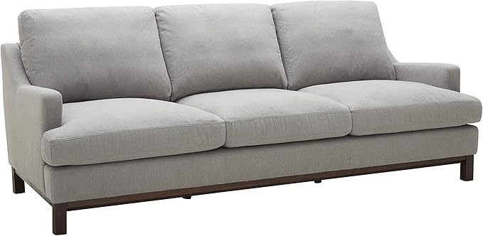 Amazon Brand – Stone & Beam Genesse Sofa Couch, 91"W, Smokey Blue-Grey | Amazon (US)