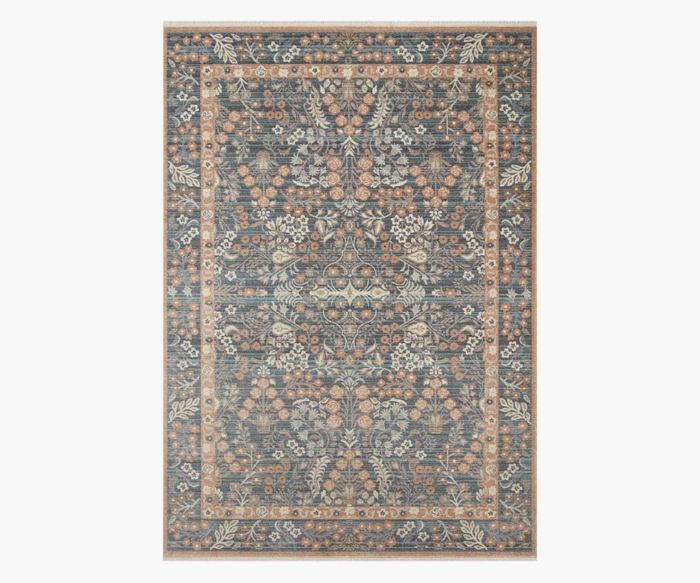 Holland Lotte Navy Power-Loomed Rug | Rifle Paper Co.
